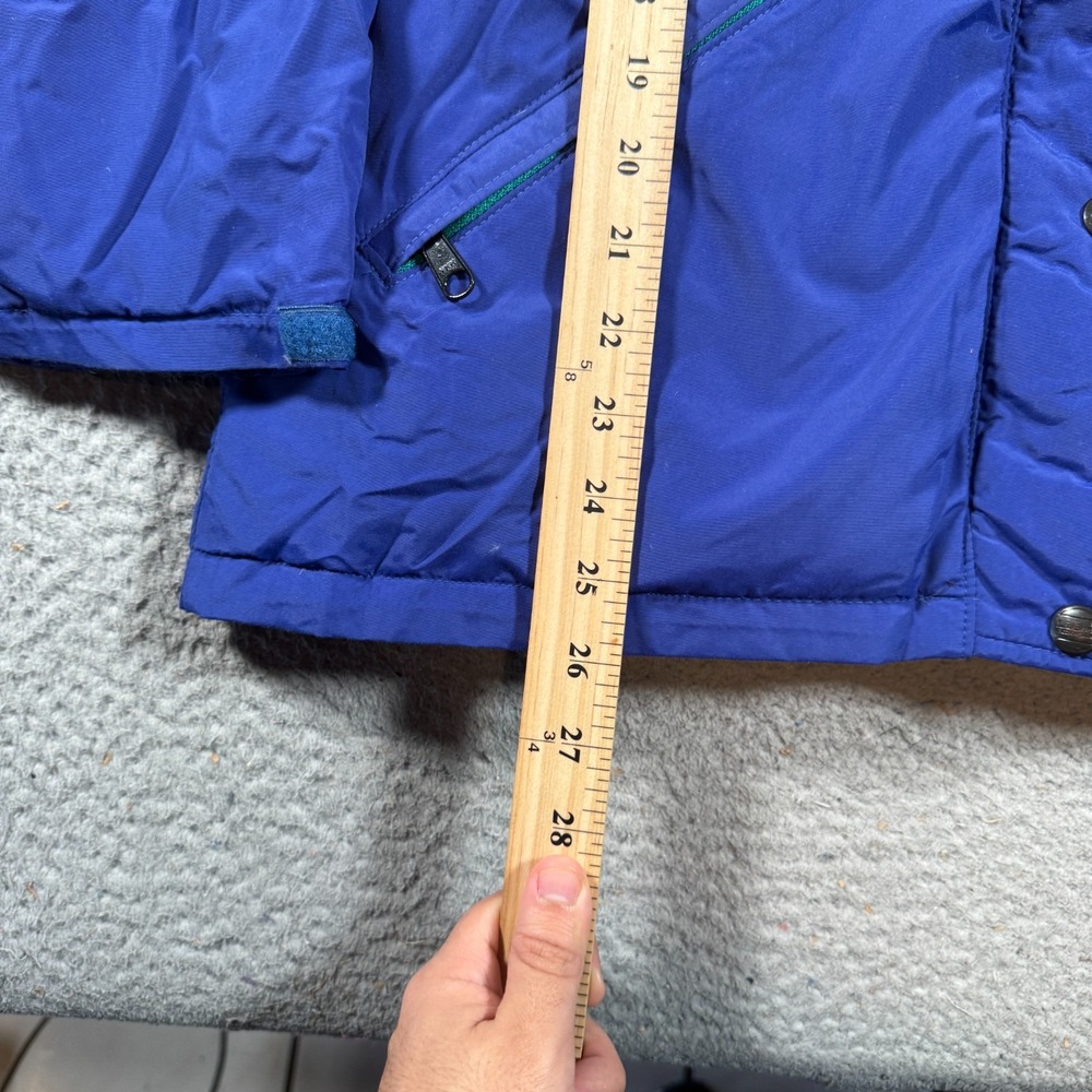 Vintage L.L.‎ Bean Penobscot Parka Jacket Womens Medium Blue Insulated Full Zip - Picture 5 of 8